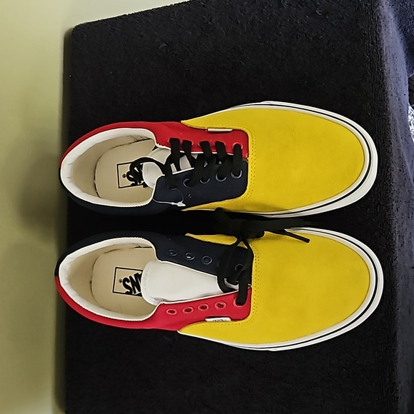 NWOT VANS COLOR BLOCK SNEAKERS - Picture 2 of 9